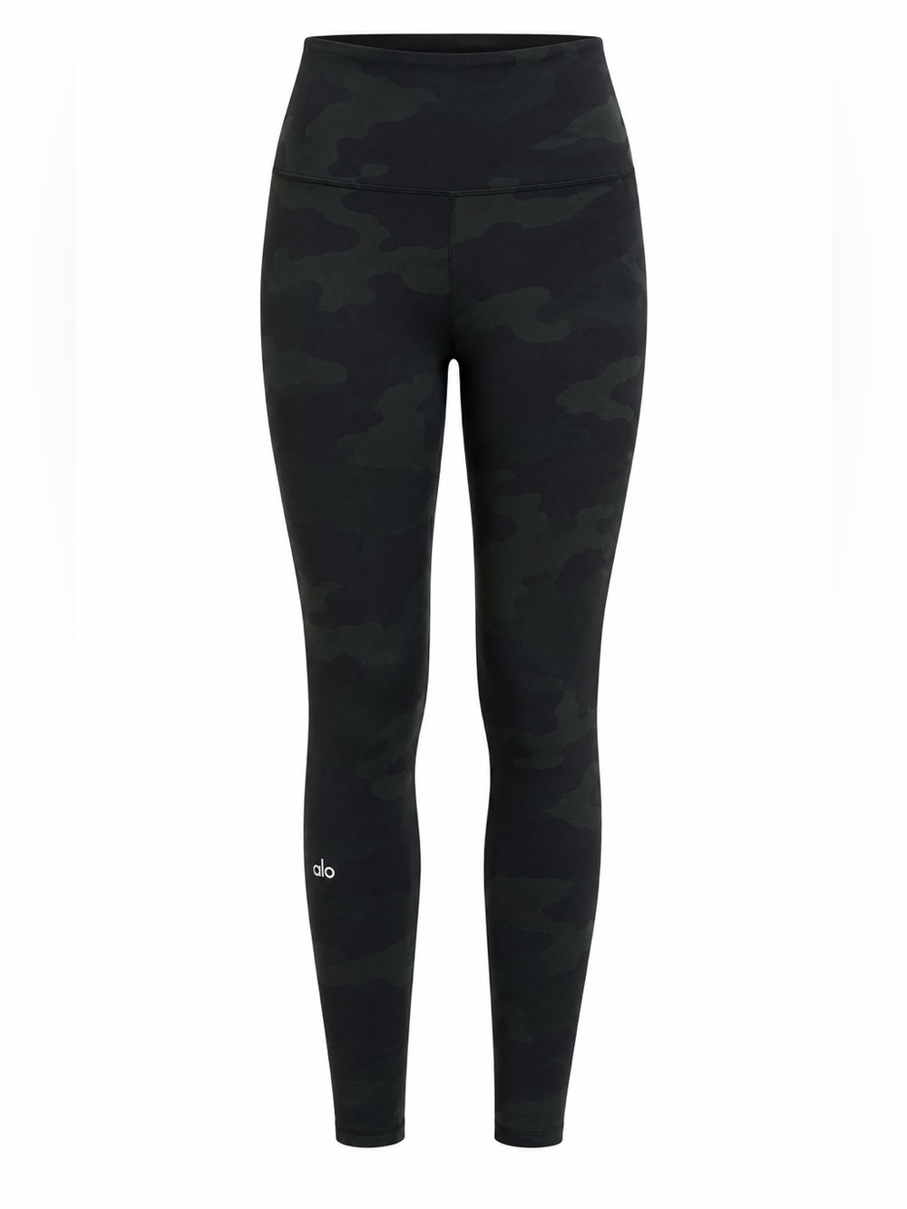 ALO Yoga Dark Camo High Waist Leggings Size Small Green Black Athletic Yoga